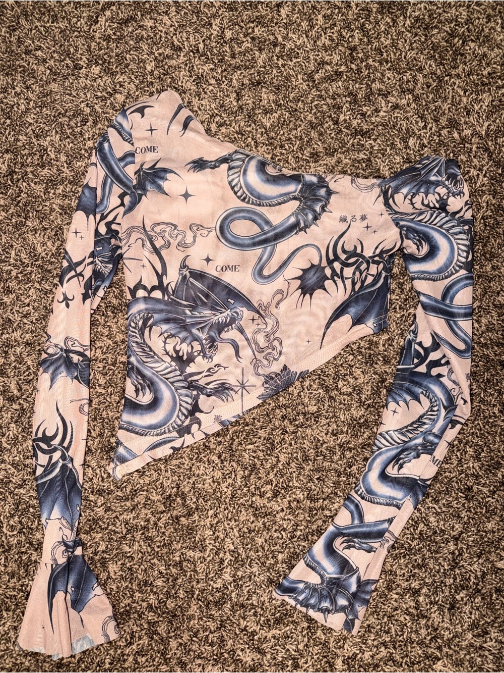 Cute Gypsy Hippie Boho Off Shoulder Top